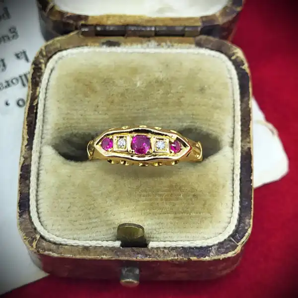 18ct-ruby-diamond-antique-ring-from-1922 -rings