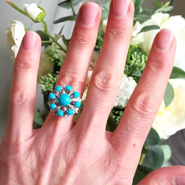 18ct White Gold Turquoise and Diamond Cocktail Ring-18ct-white-turquoise-and-diamond-cocktail-ring.webp