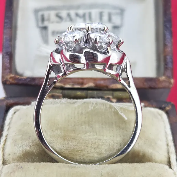 2.45ct+ Fancy Diamond Cluster-Left View 