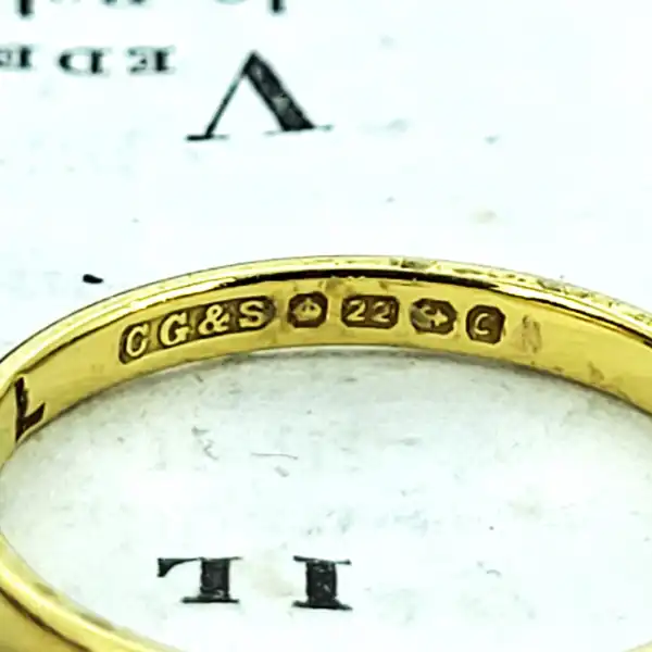 Date 1851 - 1852! 22ct Ladies Wedding Ring-22ct-2mm-ladies-court.webp