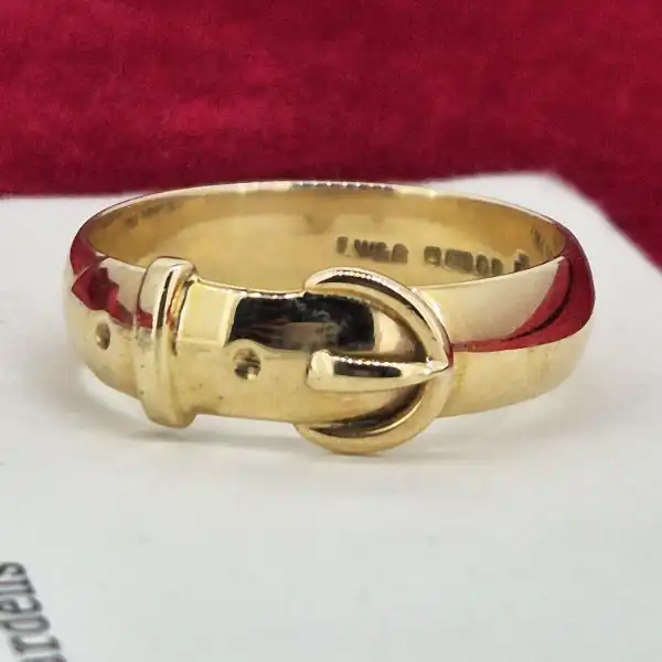 Date 2000! 9ct Yellow Gold Buckle Ring-9ct-gold-gents-buckle-ring-from-2000.webp