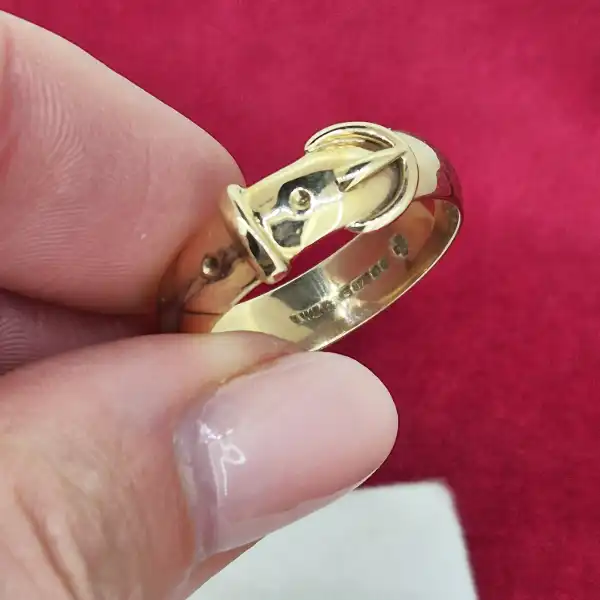 Date 2000! 9ct Yellow Gold Buckle Ring-9ct-gold-gents-buckle-ring-from-2000.webp