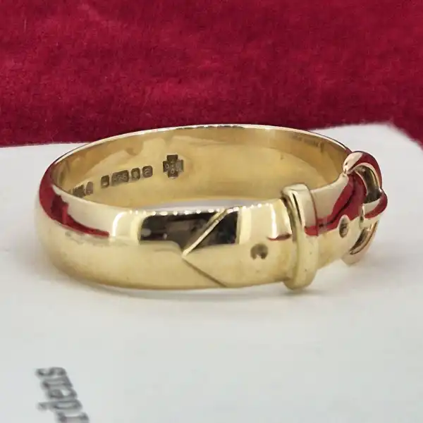 Date 2000! 9ct Yellow Gold Buckle Ring-9ct-gold-gents-buckle-ring-from-2000.webp