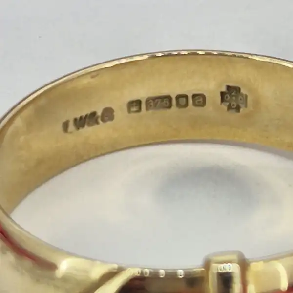 Date 2000! 9ct Yellow Gold Buckle Ring-9ct-gold-gents-buckle-ring-from-2000.webp