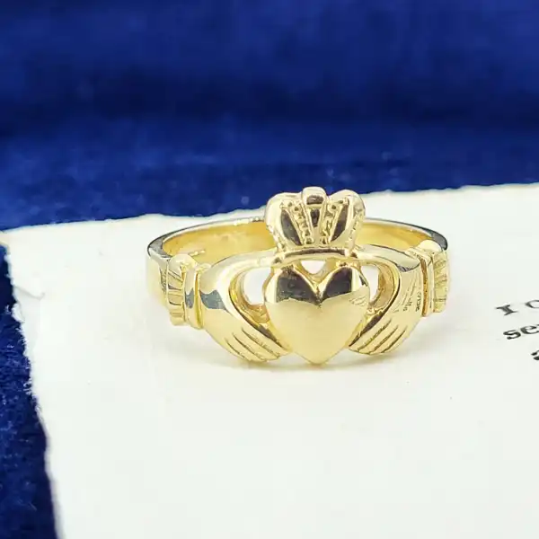 9ct Gold Claddagh Ring - Large-9ct-large-gents-claddagh-ring.webp