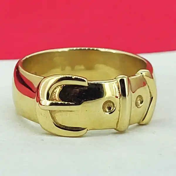 9ct Yellow Gold Unisex Buckle Ring-9ct-yellow-gold-unisex-buckle-ring.webp