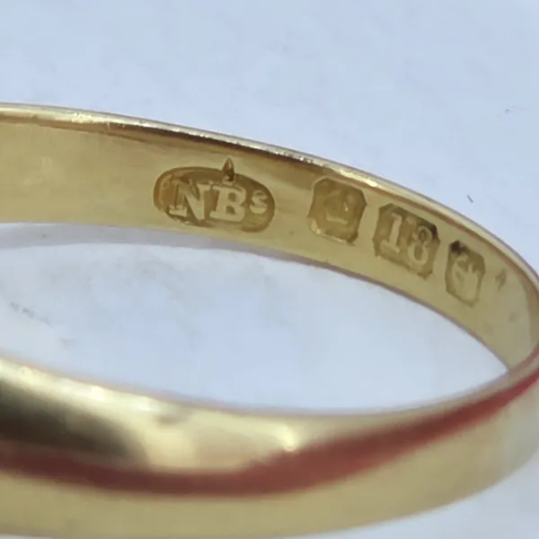 Date 1902! Antique Old European Cut Gents Diamond Ring- Crown View 