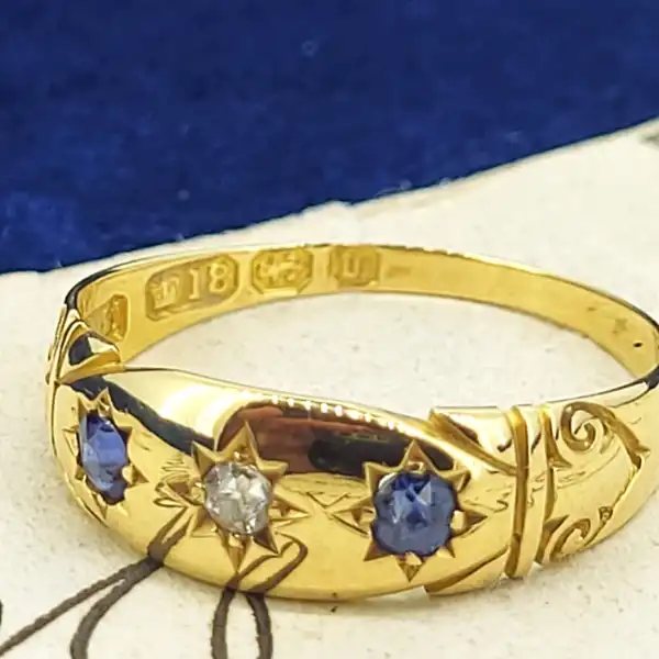 Date 1896-1897! Antique Sapphire & Diamond Ring-antique-sapphire-and-diamond-ring-in-18ct.webp