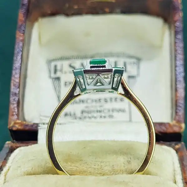 18ct Yellow Gold Art Deco Emerald and Diamond Ring-art-deco-emerald-ring-with-diamonds.webp