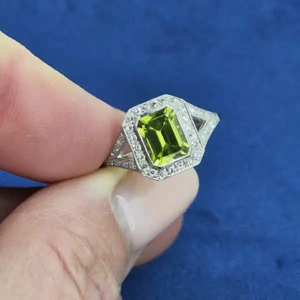 Art Deco Peridot & Diamond Ring in Platinum-art-deco-peridot-diamond-ring-in-platinum.webp