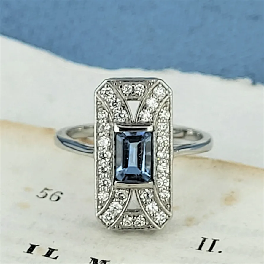 Platinum Art Deco Aquamarine and Diamond Ring-art-deco-platinum-aquamarine-ring.webp