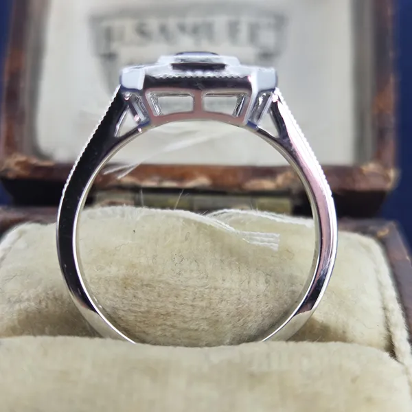 Art Deco Sapphire & Diamond Ring-Original 