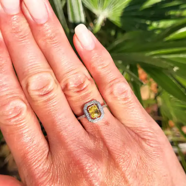 Platinum Art Deco Yellow Sapphire & Diamond Ring-art-deco-yellow-sapphire-ring-in-platinum.webp