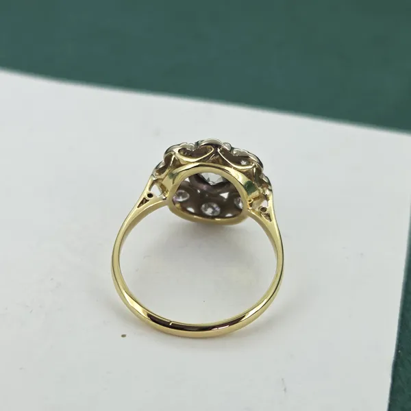 Beautiful Antique Amethyst & Seed Pearl Ring in 9ct-Small 