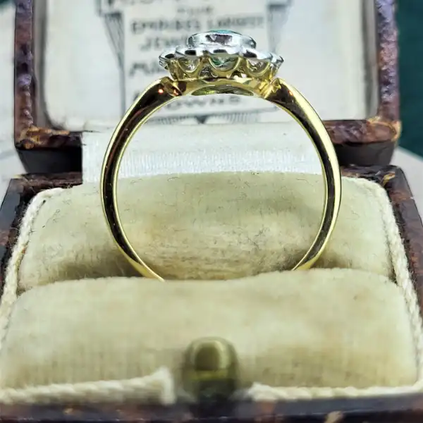 18ct Yellow Gold Classic Emerald & Diamond Cluster -classic-emerald-and-diamond-cluster.webp