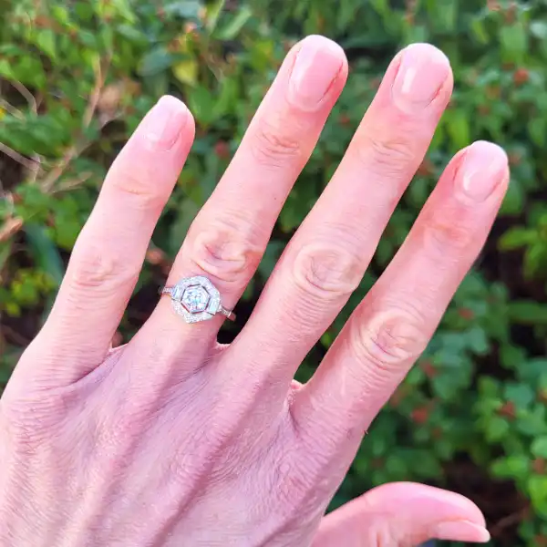 Platinum Diamond Art Deco Ring weighing 0.85cts-diamond-art-deco-ring-in-platinum.webp