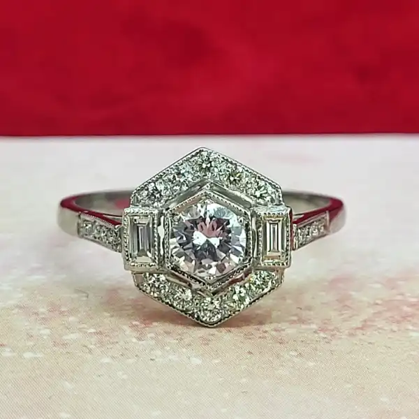 Platinum Diamond Art Deco Ring weighing 0.85cts-diamond-art-deco-ring-in-platinum.webp