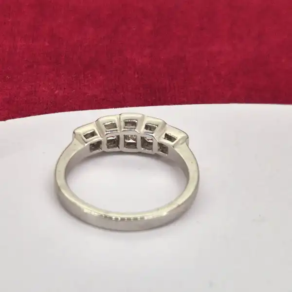 18ct White Gold Fancy Five Stone Diamond Ring-18ct-white-gold-fancy-rubover-five-stone-ring.webp