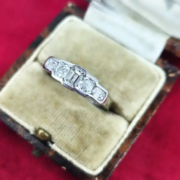 18ct White Gold Fancy Five Stone Diamond Ring-18ct-white-gold-fancy-rubover-five-stone-ring.webp