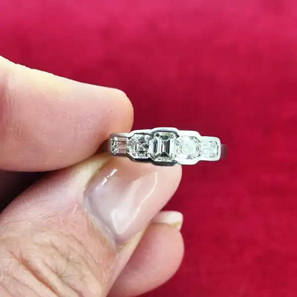 18ct White Gold Fancy Five Stone Diamond Ring-18ct-white-gold-fancy-rubover-five-stone-ring.webp