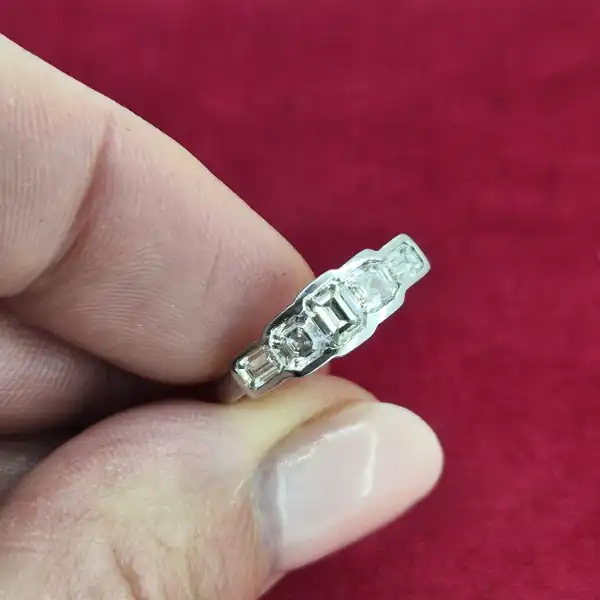 18ct White Gold Fancy Five Stone Diamond Ring-18ct-white-gold-fancy-rubover-five-stone-ring.webp