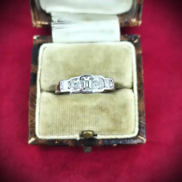  Thumbnail of 18ct White Gold Fancy Five Stone Diamond Ring