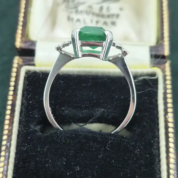 Platinum 3.25ct Emerald & Diamond Ring-emerald-and-diamond-deco-ring-in-platinum.webp