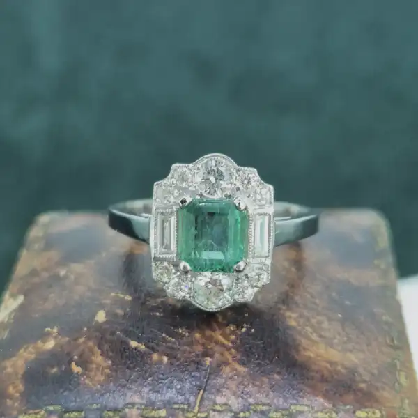 Art Deco Style Emerald and Diamond Ring in Platinum-emerald-art-deco-ring-with-diamonds-in-platinum.webp