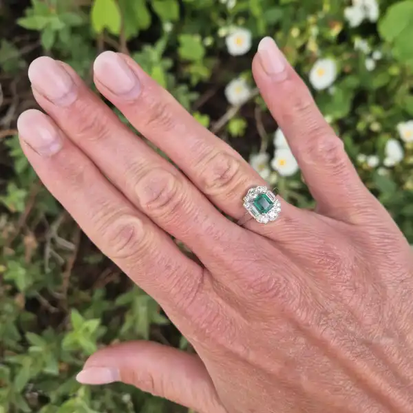 Art Deco Style Emerald and Diamond Ring in Platinum-emerald-art-deco-ring-with-diamonds-in-platinum.webp