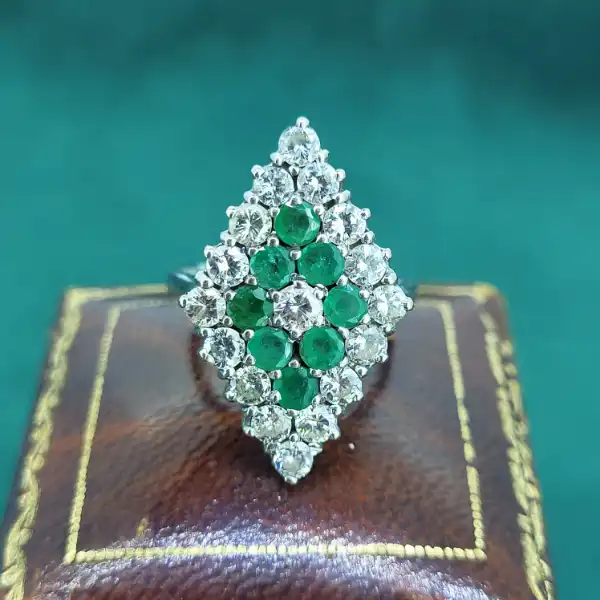 Emerald & Diamond Cocktail Ring-emerald-diamond-shape-cocktail-ring.webp