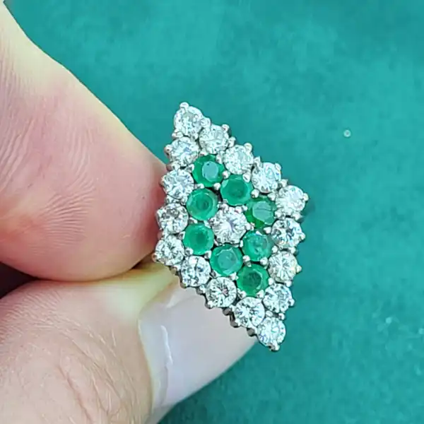 Emerald & Diamond Cocktail Ring-emerald-diamond-shape-cocktail-ring.webp