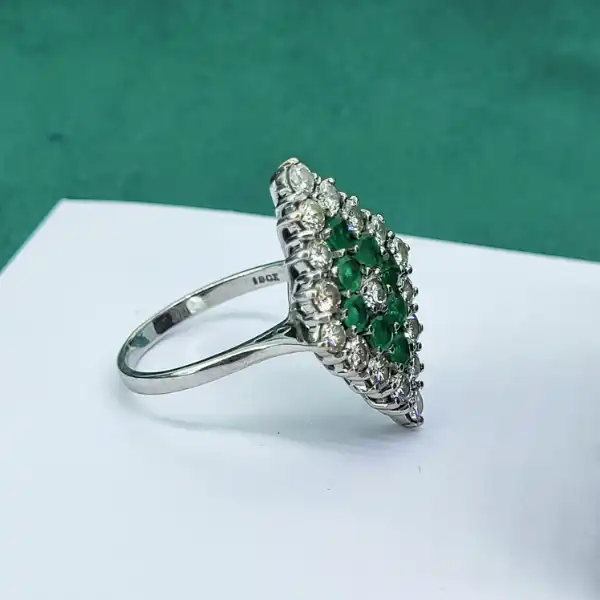 Emerald & Diamond Cocktail Ring-emerald-diamond-shape-cocktail-ring.webp