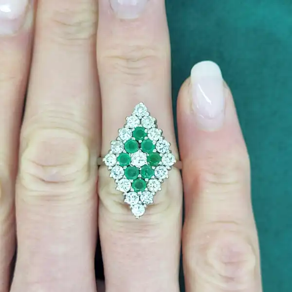 Emerald & Diamond Cocktail Ring-emerald-diamond-shape-cocktail-ring.webp