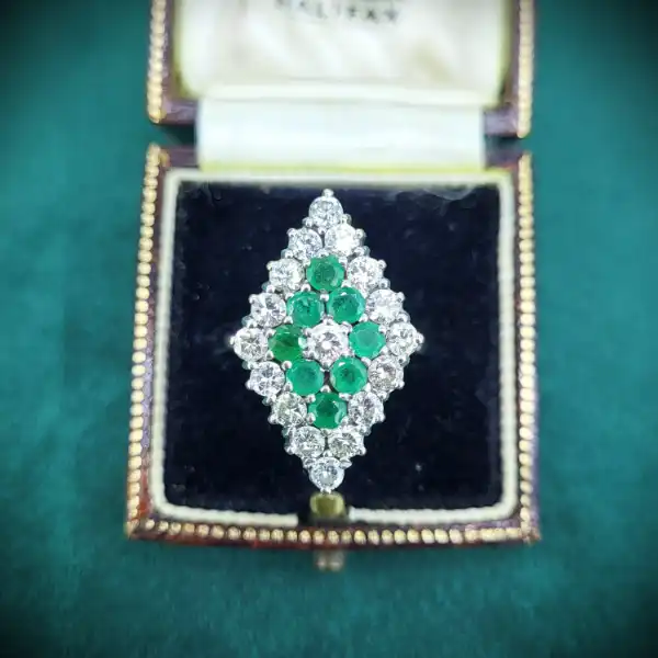  Thumbnail of Emerald & Diamond Cocktail Ring