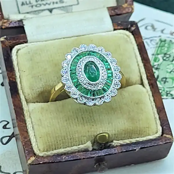L 18ct Fancy Emerald & Diamond Ring-emerald-engagement-ring-with-diamonds.webp