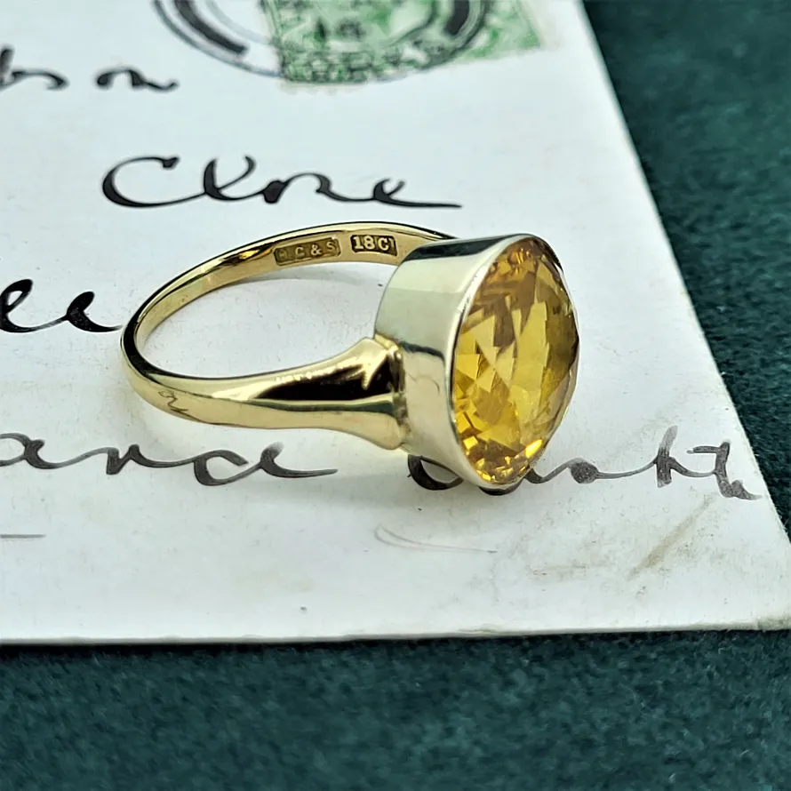 An Impressive 18ct Yellow Gold Citrine Dress Ring 8.50cts-gold-citrine-dress-ring.webp
