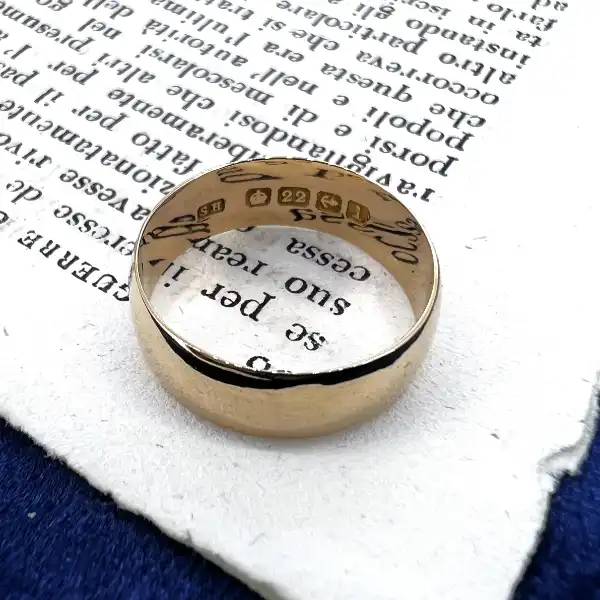 Date 1910! 22ct Wedding Ring-ladies-6mm-light-d-shape.webp