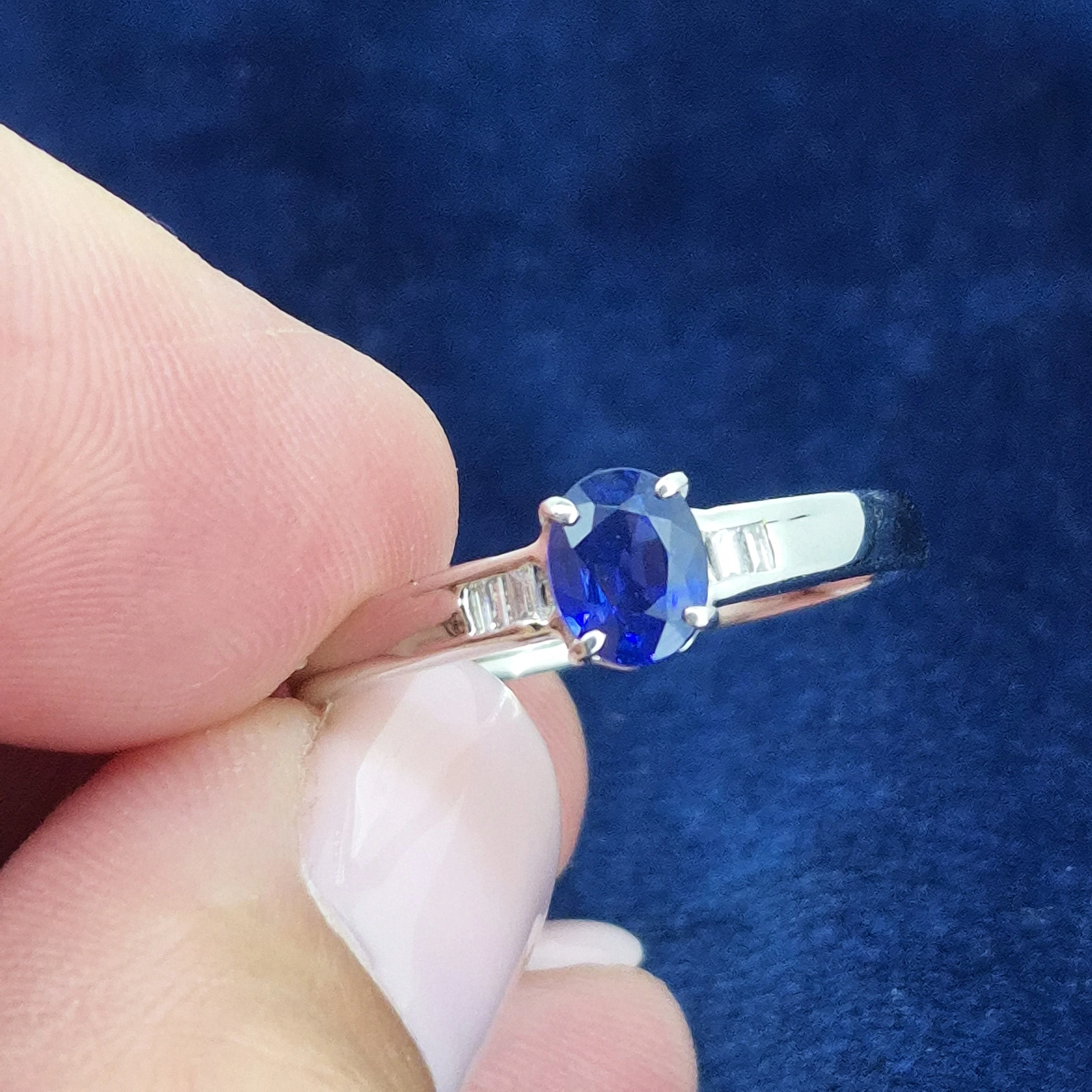 Platinum Sapphire & Diamond Ring-oval-sapphire-baguette-dia-ring-in-platinum.webp