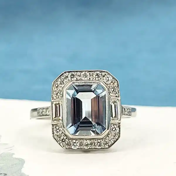 Platinum Art Deco Aquamarine and Diamond -plat-aqua-and-diamond-art-deco-ring-with-baguettes.webp
