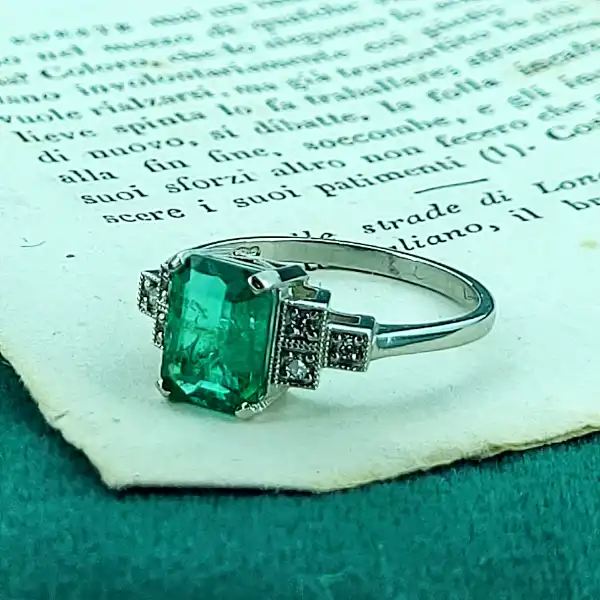 Platinum Emerald & Diamond Ring-plat-emerald-diamond-art-deco.webp