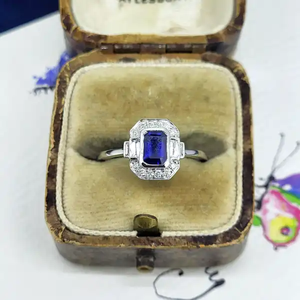 Platinum Art Deco Sapphire & Diamond Ring-plat-sapphire-diamond-art-deco-ring.webp