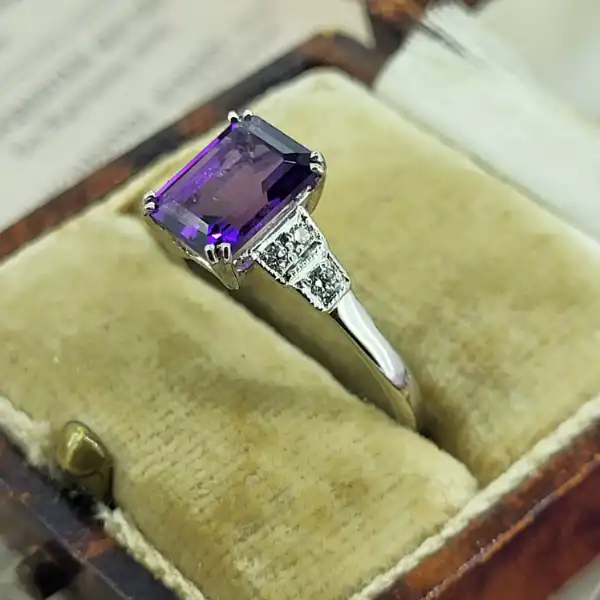 Platinum Amethyst and Diamond Ring-platinum-amethyst-and-diamond-art-deco-ring.webp