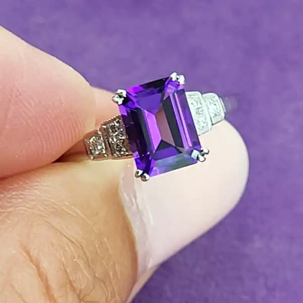 Platinum Amethyst and Diamond Ring-platinum-amethyst-and-diamond-art-deco-ring.webp