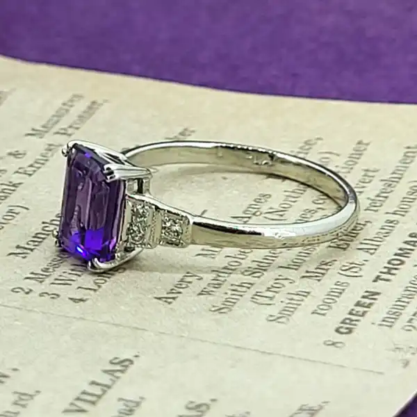 Platinum Amethyst and Diamond Ring-platinum-amethyst-and-diamond-art-deco-ring.webp