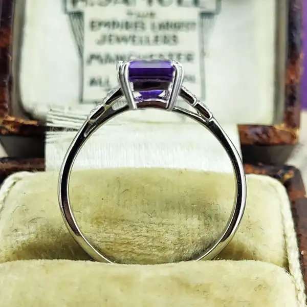 Platinum Amethyst and Diamond Ring-platinum-amethyst-and-diamond-art-deco-ring.webp