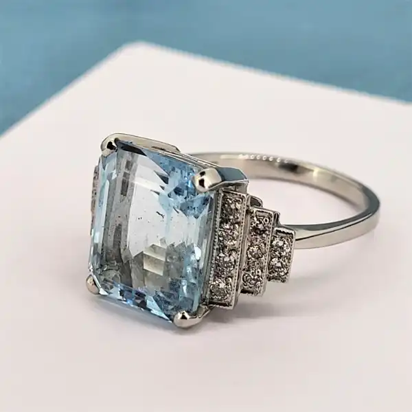 Platinum Aquamarine & Diamond Ring-platinum-aquamarine-art-deco-ring-with-diamonds.webp