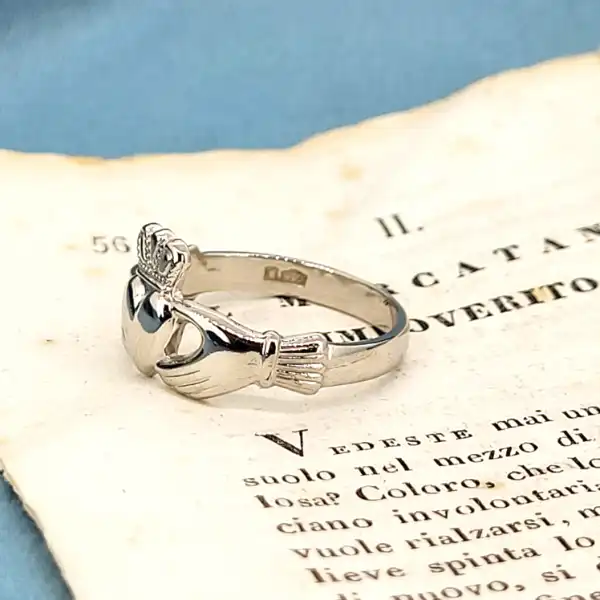 Platinum Claddagh Ring originally crafted in Galway-platinum-claddagh-ring.webp