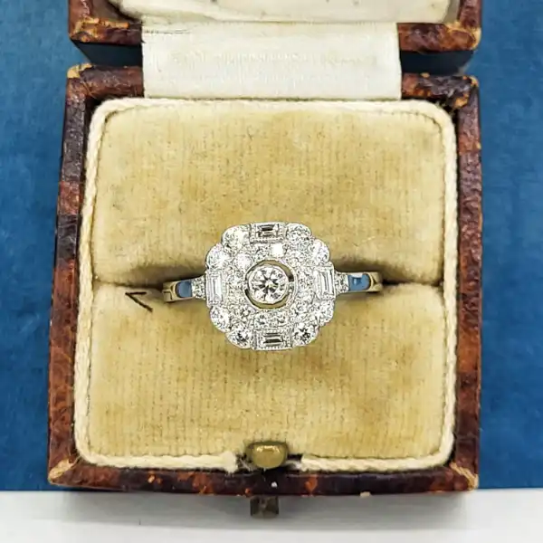 Platinum Art Deco Diamond Cluster Ring-platinum-floral-art-deco-diamond-ring.webp