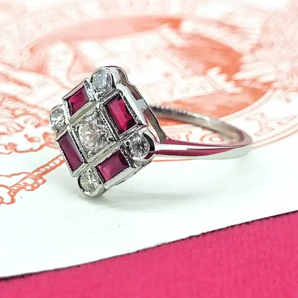 Platinum Ruby and Diamond Art Deco Ring-platinum-ruby-diamond-art-deco-inspired-ring.webp