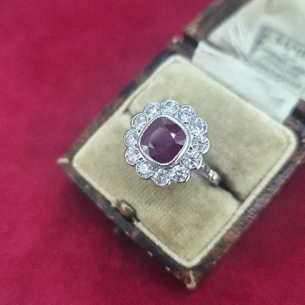 Platinum Ruby & Diamond Ring-platinum-ruby-diamond-cluster-2.80cts.webp